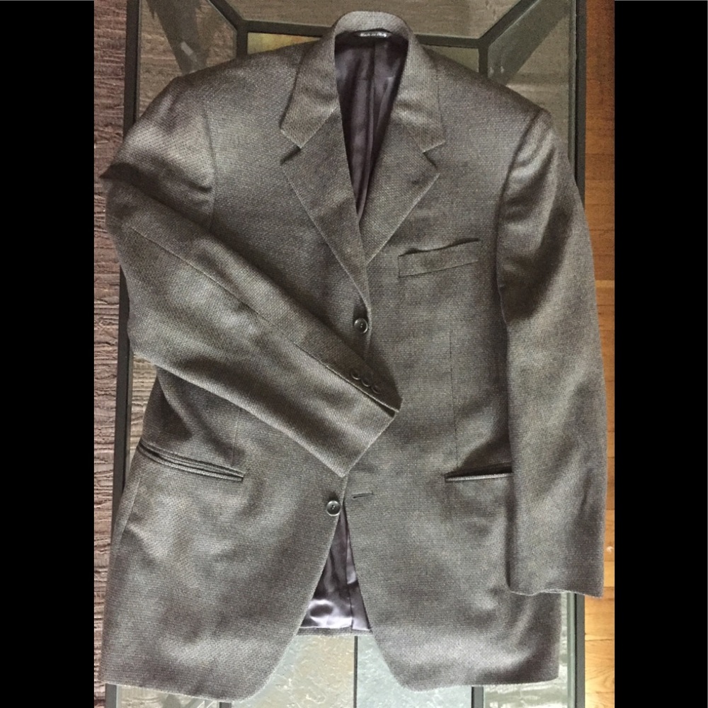 Canali Jacket Italian Blazer Silk Wool 38 Regular